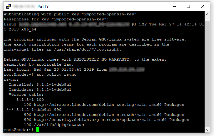 debian apt policy output