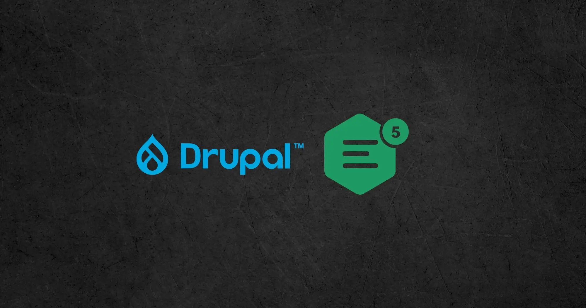 Drupal & CKEditor 5 logos