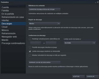 steam parametros