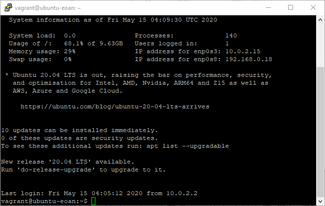 putty connected vagrant