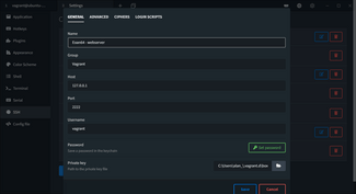 terminus vagrant config