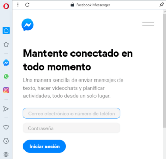 opera mensajeria incorporada