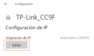 Windows 10 Configuración de IP automatico