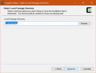 cygwin installer packages directory