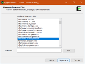cygwin installar download site