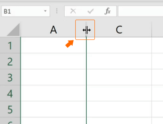 excel show column on double click