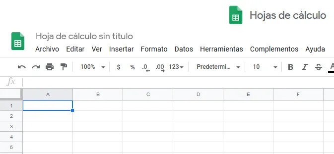 Google Sheets nueva hoja