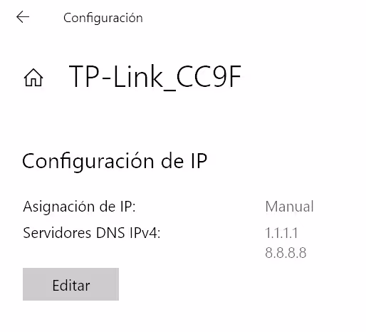 Windows Configuracion IP manual